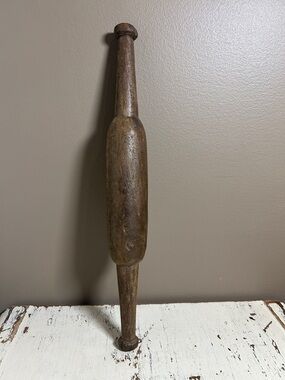 Vintage Wooden Rolling Pin - Rustic Brown